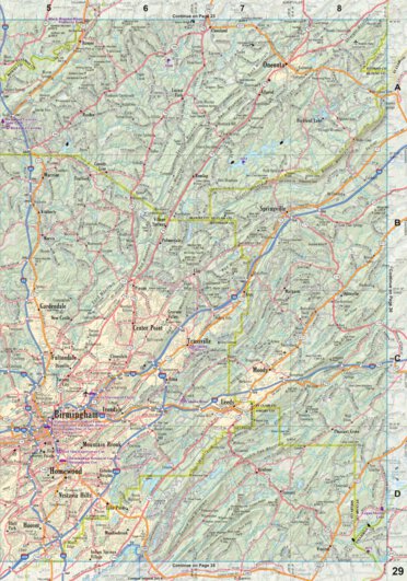 Alabama Atlas & Gazetteer Page 29 Preview 1