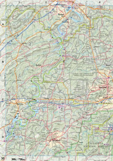 Alabama Atlas & Gazetteer Page 30 Preview 1