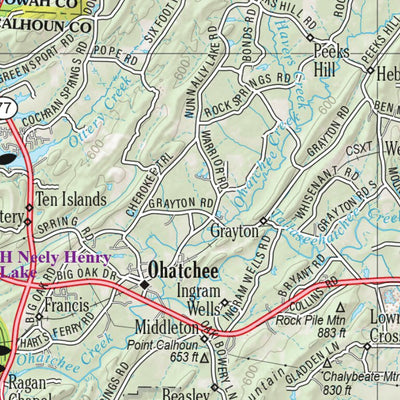 Alabama Atlas & Gazetteer Page 30 Preview 3