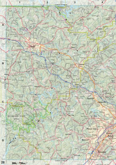 Alabama Atlas & Gazetteer Page 28 Preview 1