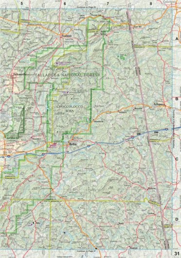 Alabama Atlas & Gazetteer Page 31 Preview 1