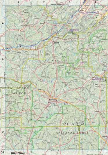 Alabama Atlas & Gazetteer Page 34 Preview 1