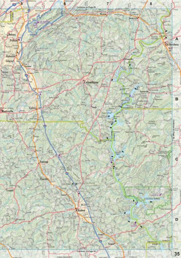 Alabama Atlas & Gazetteer Page 35 Preview 1