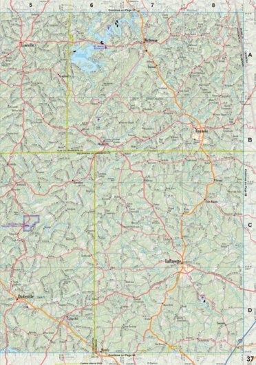 Alabama Atlas & Gazetteer Page 37 Preview 1
