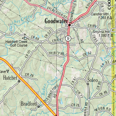 Alabama Atlas & Gazetteer Page 36 Preview 2