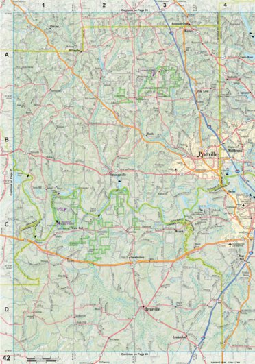 Alabama Atlas & Gazetteer Page 42 Preview 1