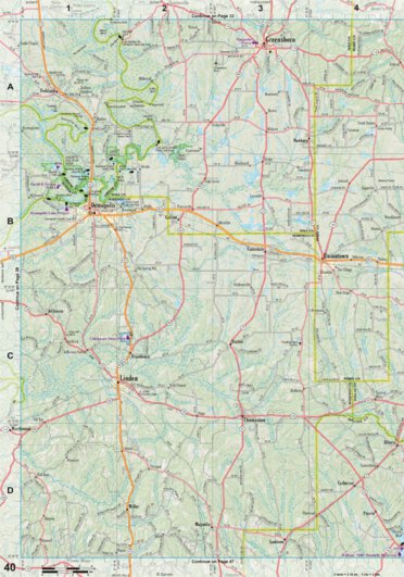 Alabama Atlas & Gazetteer Page 40 Preview 1