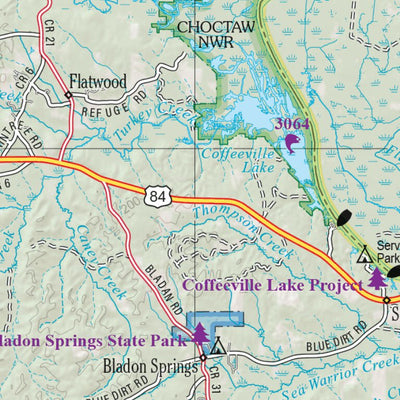 Alabama Atlas & Gazetteer Page 46 Preview 2