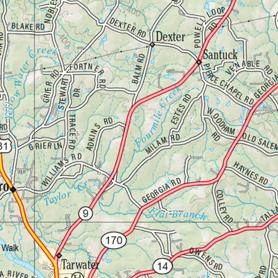 Alabama Atlas & Gazetteer Page 43 Preview 3
