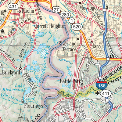 Alabama Atlas & Gazetteer Page 45 Preview 2