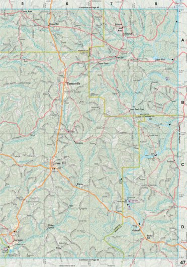 Alabama Atlas & Gazetteer Page 47 Preview 1