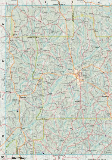 Alabama Atlas & Gazetteer Page 50 Preview 1