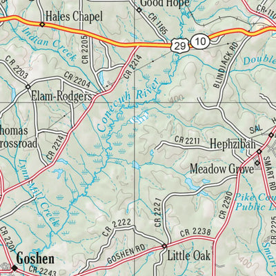 Alabama Atlas & Gazetteer Page 50 Preview 2