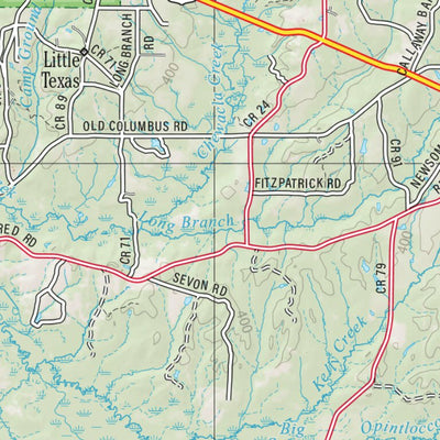 Alabama Atlas & Gazetteer Page 44 Preview 2