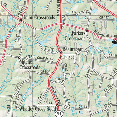 Alabama Atlas & Gazetteer Page 44 Preview 3