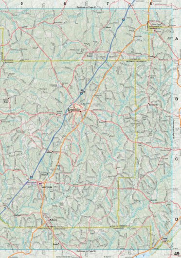 Alabama Atlas & Gazetteer Page 49 Preview 1