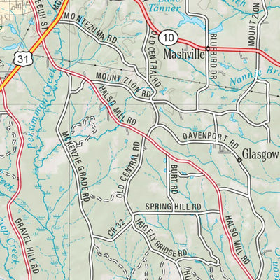 Alabama Atlas & Gazetteer Page 49 Preview 2
