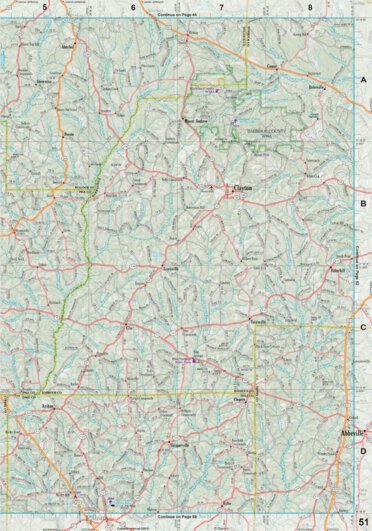 Alabama Atlas & Gazetteer Page 51 Preview 1