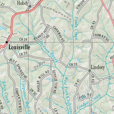 Alabama Atlas & Gazetteer Page 51 Preview 2