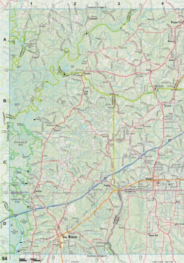 Alabama Atlas & Gazetteer Page 54 Preview 1