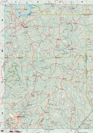 Alabama Atlas & Gazetteer Page 48 Preview 1