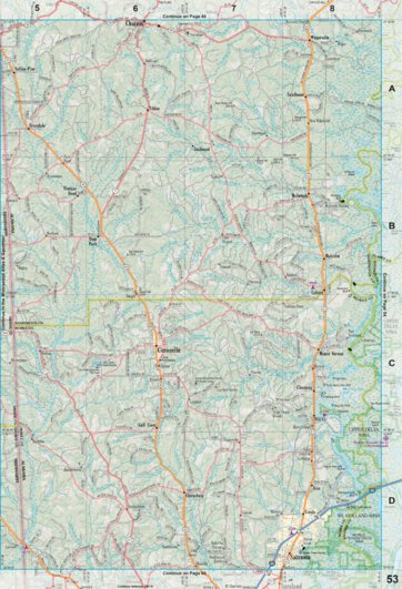 Alabama Atlas & Gazetteer Page 53 Preview 1