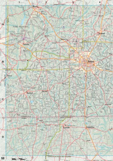 Alabama Atlas & Gazetteer Page 58 Preview 1