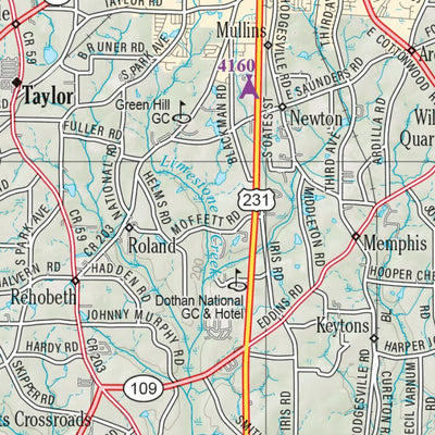 Alabama Atlas & Gazetteer Page 58 Preview 3