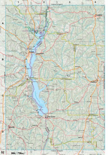 Alabama Atlas & Gazetteer Page 52 Preview 1