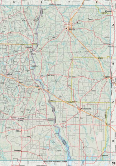 Alabama Atlas & Gazetteer Page 59 Preview 1