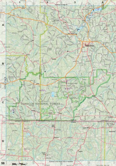 Alabama Atlas & Gazetteer Page 56 Preview 1