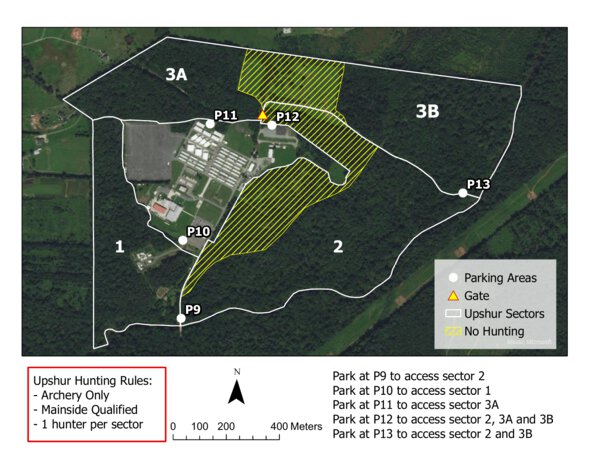 Quantico MCB Camp Upshur Hunting Map by iSportsman | Avenza Maps