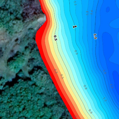 Смотрич річка (м. Городок, Хмельницька обл.). Карта глибин Preview 3