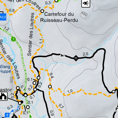 Parc national du Mont-Orford - Carte des activités hivernales Preview 2