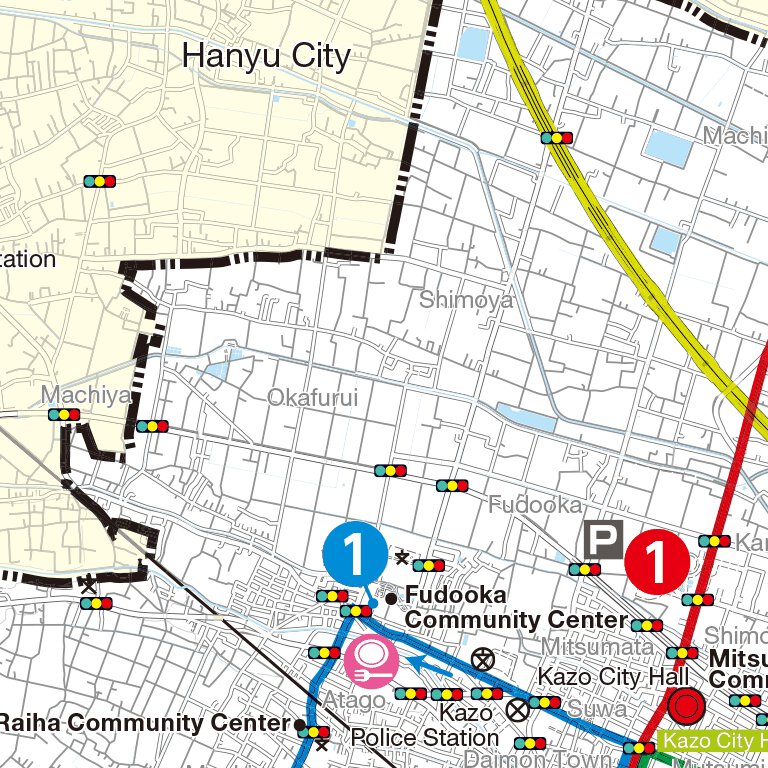 Kazo Ramp Map Kazo City Tourists’ Cycling Map by ZENRIN Co.,Ltd. Kanto Branch ...
