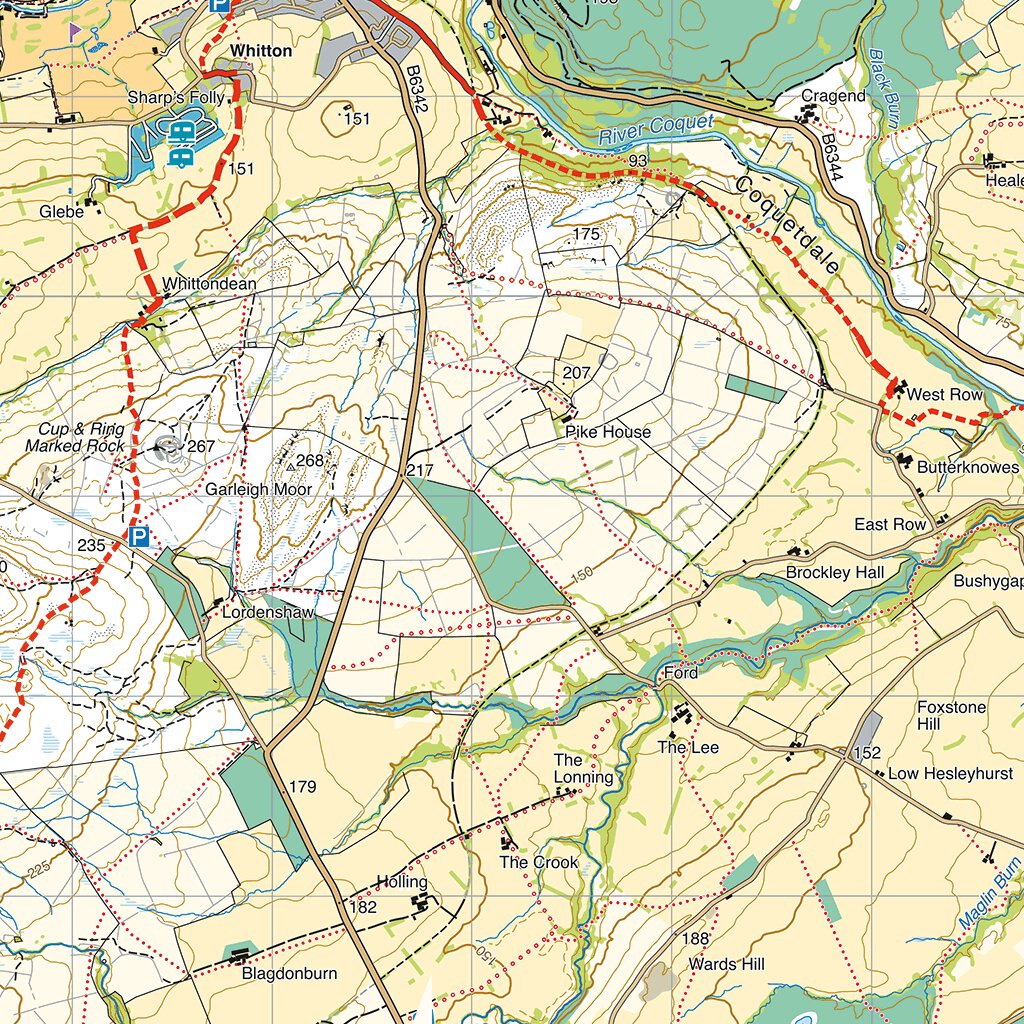 St Oswald's Way Map by HARVEY Maps | Avenza Maps