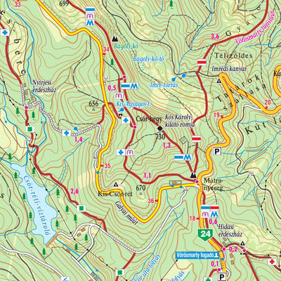 Mátra, Mátraalja turista és biciklis térkép, tourist-biking map, Preview 2