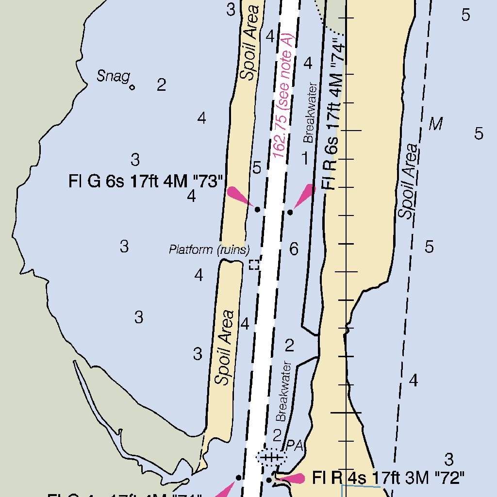 Calcasieu River And Approaches - Extension Map by National ...