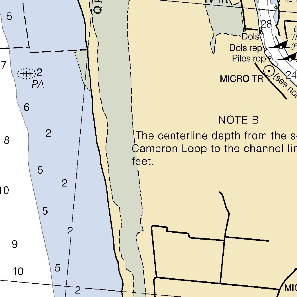 Calcasieu River And Lake Side A Map by National Oceanographic ...