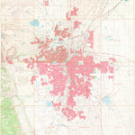 Denver (1965) - 16 quadrangle-compilation, Authoritative, USGS, Seamless Map, 920 sq mi Preview 1