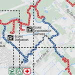 Carte des sentiers | Club équestre de Mirabel - SECTEURS A à F Preview 2