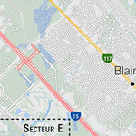 Carte des sentiers | Club équestre de Mirabel - SECTEURS A à F Preview 3