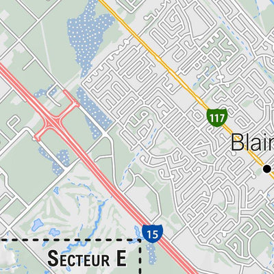 Carte des sentiers | Club équestre de Mirabel - SECTEURS A à F Preview 3