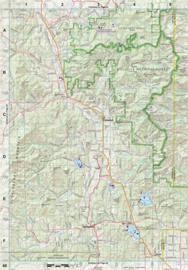Washington Atlas & Gazetteer Page 40 Preview 1