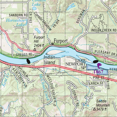Washington Atlas & Gazetteer Page 41 Preview 2
