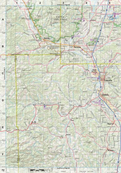 Washington Atlas & Gazetteer Page 72 Preview 1