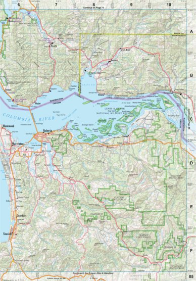 Washington Atlas & Gazetteer Page 85 Preview 1