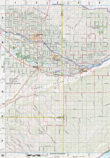 Washington Atlas & Gazetteer Page 92 Preview 1