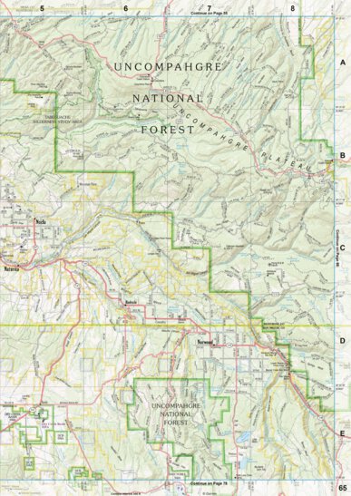 Colorado Atlas & Gazetteer Page 65 Preview 1