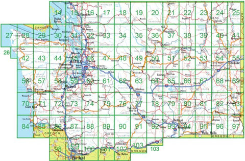 Washington Atlas & Gazetteer Overview Preview 1